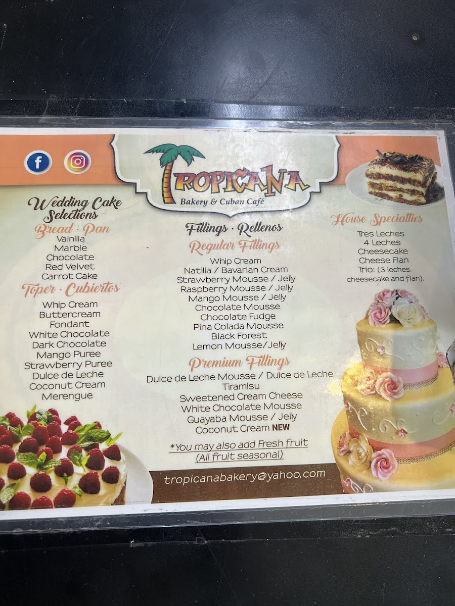 Tropicana Bakery & Cuban Cafe Menu - Image 4
